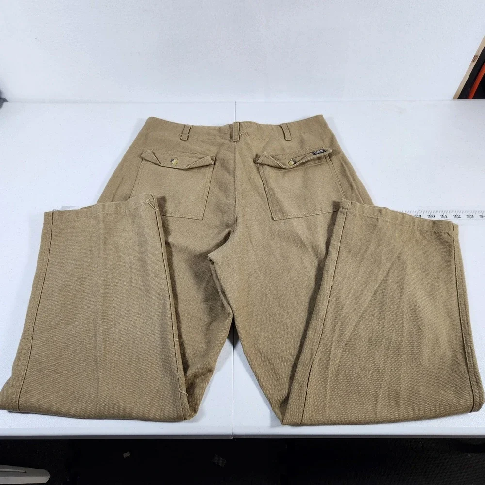 Bum‎ Equipment Mens Tan Cargo Pants Size 34x31 100 Percent Cotton Khaki Utility - Picture 2 of 11